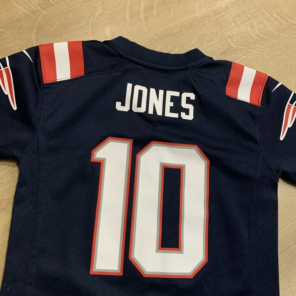 Nike NFL New England Patriots Mac Jones #10 Jersey Kids Boys Small S (4 Yrs) 4T